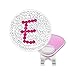 Navika USA Inc. E- Initial Micro Pave Crystal Ball Marker (Pink) w/Hat Clip