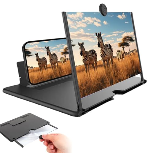 12" Phone Screen Magnifier & 3D Projector for Smartphones