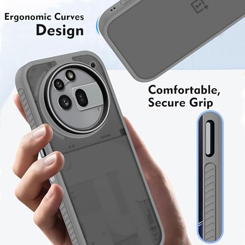 Image of V-TAN Back Cover for Nothing 3A PRO 5G Compatible Case, Matte Finish Transparent Case, TPU, Camera Protective Shockproof Cover (Grey)