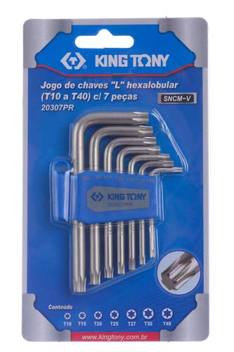 king tony 20219MR Hex Key Set Metric 6-Point Short Set of 9 in Case - Image 3