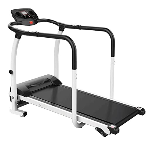 Image of Electric Treadmill Jogging Machine Folding Exercise Indoor Fitness Treadmill (White)