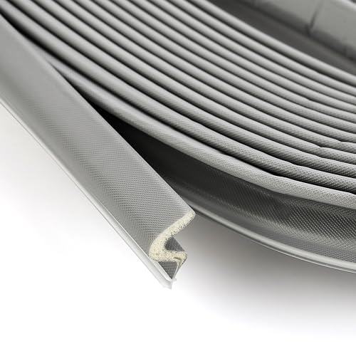 Image of Weather Stripping Door Seal Strip Soundproof Q Foam Tape, Exterior Door Insulation Strip for Large Gap, Easy to Install (Grey, 8FT)