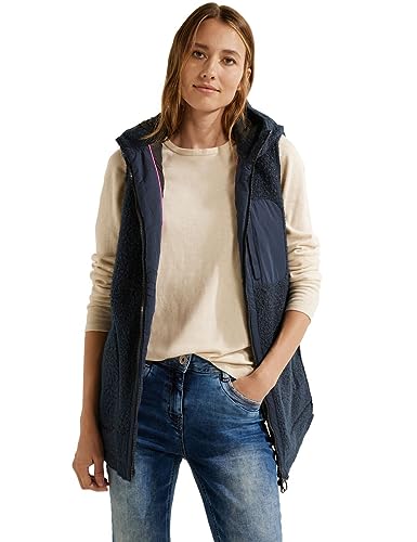Gilet à capuche femme Cecil en coton doux et coupe moderne