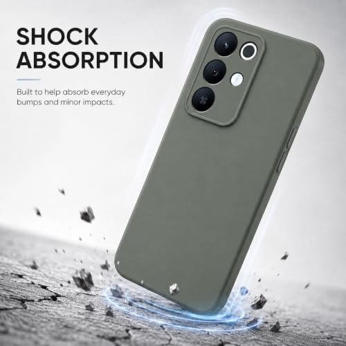 Image of FIRST MART Matte Silicone Back Cover for Realme 15x - Green