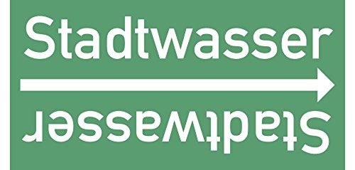 LEMAX® Rohrleitungsband Stadtwasser, DIN 2403, ab Ø 15mm, grün/weiß, 33m/Rolle