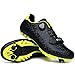 Scarpe da Ciclismo su Strada Scarpe da Spinning da Ciclismo,1 Paio di Scarpe Antiscivolo da Touring su Strada con Strisce Riflettenti per Mountain Bike,Black-44