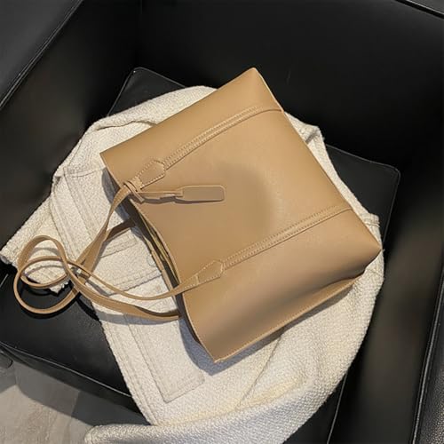 Bolso Tote para mujer cuero minimalista bandolera miniatura 5