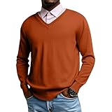 Pull Col V Classique et Intemporel​ - Avec son col V élégant, ses manches longues et ses finitions côtelées au col, aux poignets et à l’ourlet, ce pull-over homme adopte une coupe ajustée (slim fit) moderne. Ce design classique ne se démode jamais et vous confère une allure sophistiquée au quotidien.