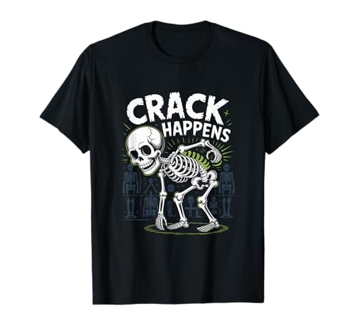 Photo de Crack Happens Colonne vertébrale de l'ostéopathe Amusante pour Halloween T-Shirt