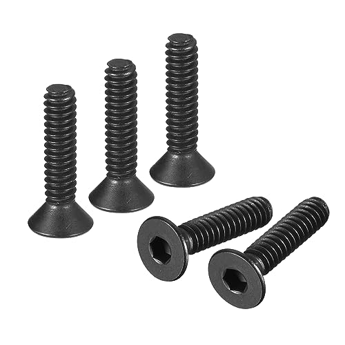 uxcell #5-40x1/2" Flat Head Socket Cap Screws