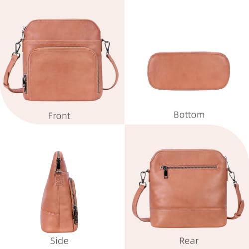 Image of Iswee Leather Crossbody Bag Women Purse and Handbag with Built in Wallet