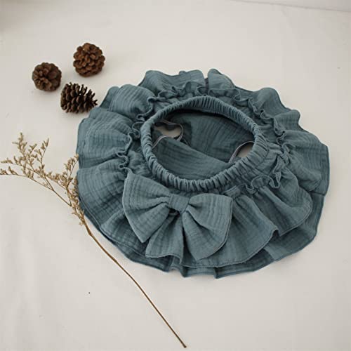 Newborn Infant Bloomer Skirt Baby Girls Soft Cotton Ruffle Mini Skirt Shorts with Bow Toddler 𝐃iaper Cover Bottoms2