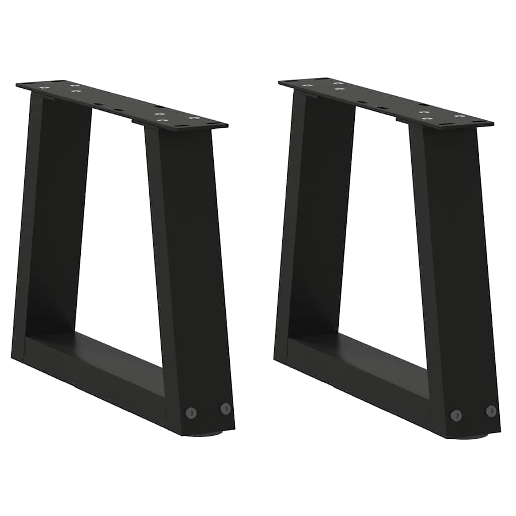 Couchtischbeine V-Form Schwarz 2 Stück 30x(30-31,3) cm Stahl höhenverstellbar für DIY Möbel BAU