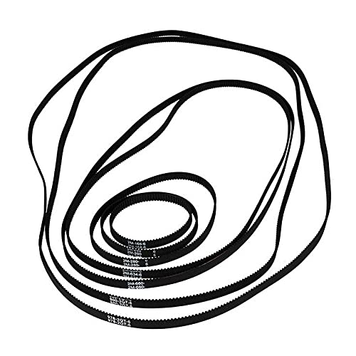 Lysee 3D Printer Parts & Accessories - 200pcs/lot GT2 Closed Loop Timing Belt Rubber 2GT 6mm 3D Printers Parts 110 112 158 200 280 300 400 610 852mm Synchronous Belts - (Size: 752mm)
