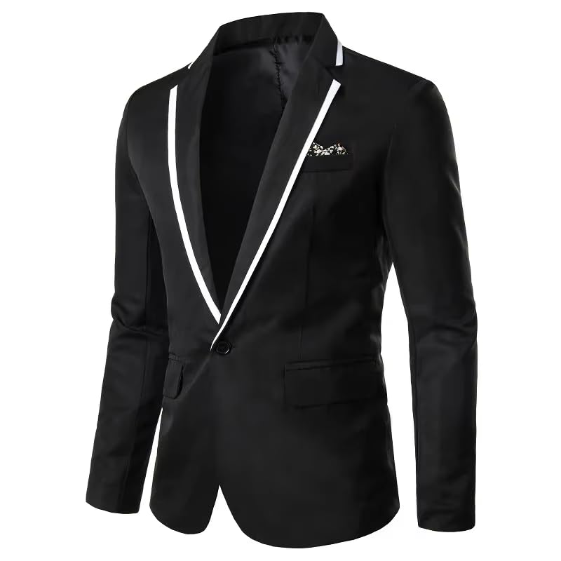 Men's Western Style Suit Jacket Business Casual Multi-Occasion Blazer for Men-Red2