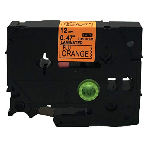 Neouza Compatible Label Tape Replacement For Brother Tze Tz Pt D210 H110 H105 D600 1230Pc 1280, 0.47"(12Mm) (Black Print On Color) Tzeb31 Tze431 Tze531 Tze631 Tze731 5Pk #TOP2