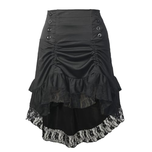 CAMDOM Viktorianischer Steampunk Rock für Damen Renaissance...