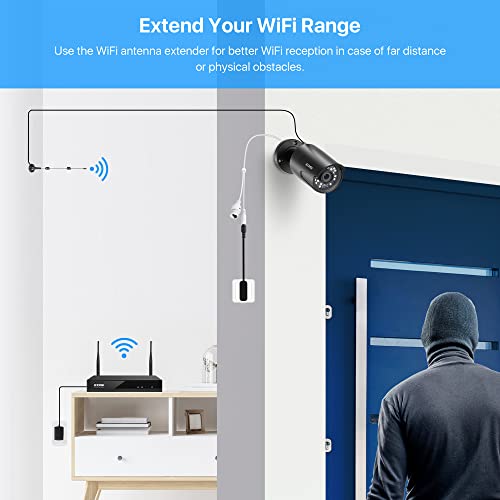 Zosi 2K 3Mp Wireless Security Camera System, H.265+ 8 Channel Cctv Nvr With 2Tb Hard Drive For 24/7 Recording And 8 X 3Mp Wifi Ip Camera Outdoor Indoor, Night Vision, Motion Alert, Remote Control #TOP7