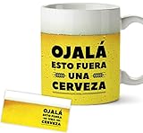 Regalos Originales para Hombre joven - Ojalá esto fuera una cerveza - Tazas de café originales, Regalos amigo invisible, Taza dia del padre graciosa