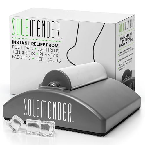 Solemender Foot Massager for Plantar Fasciitis Relief - Freezable Cold Therapy Roller to Soothe Foot Pain & Sore Arches or Heels - Cooling Massager for Neuropathy & Inflammation