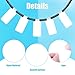60 Pieces Self-Adhesive Cable Labels, Paste Wire Labels, Nylon Writable Cord Tags Waterproof White Wire Cable Tags for Electronics Office Computers Management and Identification