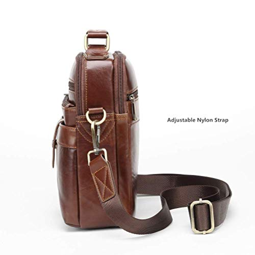 Men's Genuine Leather Messenger Shoulder Bag Handbag CrossBody Briefcase4