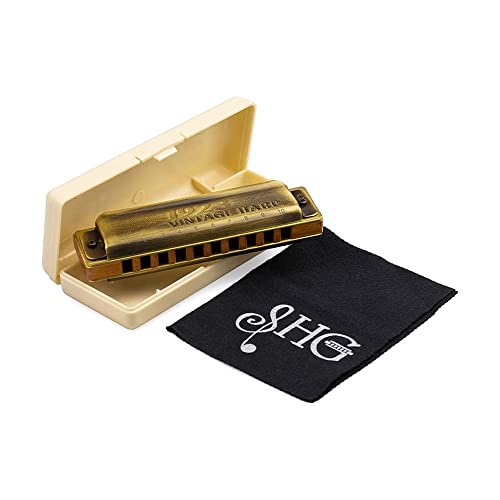 Gaita de Boca Diatônica Hering Vintage Harp 1020C em Dó