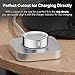 Cover Compatible for Oura Ring Gen 4/Gen 3 Horizon/Gen 3 Heritage,(NOT Compatible with Oura Ring 4-Ceramic), Charging Directly,TPU Finger Protector for Workout Women Men -Silver+Gold- Size 11