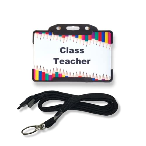 Teacher Roleplay - Personalised Children's Novelty ID Card & Lanyard - Teacher Role play - Schools - Pretend Play - Imaginary Play