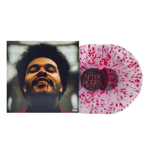 Album Art for After Hours - Exclusive Limited Edition Clear w/ Red Blood Splatter Colored Vinyl 2LP by The Weeknd