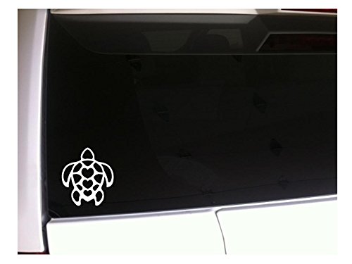 Hawaiian Turtle Silhouette 6" Vinyl Sticker DecalJ3 Beach Ocean Tropical Sand Car Wall