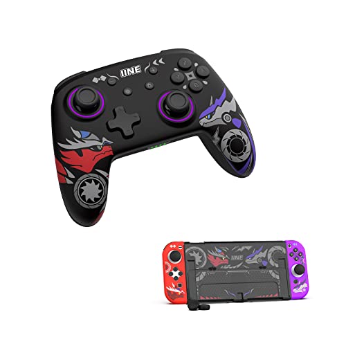 Iine Pokemon Controller For Switch With Game Theme Print 5 In 1 Protective Case Cover Set #TOP3