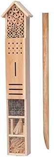 New Large Wooden Free Standing Insect Bugs Garden Hotel Home Bees Ladybird Nest Box House With Ground Spike