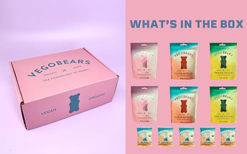 Candy People Vegobears Gift Box Vegan Gummy Bears Variety Pack thumb #2
