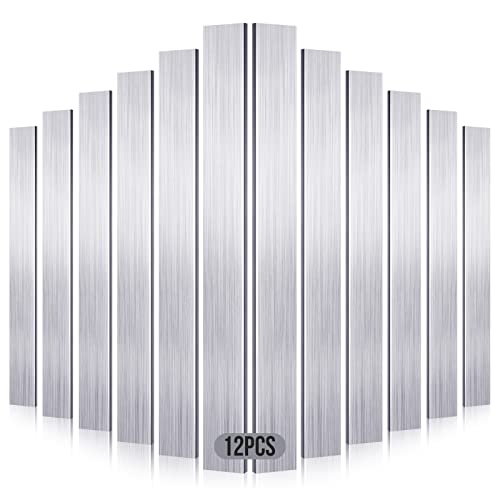 12 Pieces 1/8" (3mm) x 1" (25mm) Square Aluminum Flat Bar 12" Long Length 6061 Aluminum Flat Plate General Purpose Plate, T6511 Solid New Mill Stock