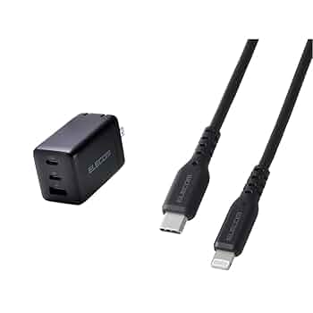 Amazon | 【Lightningケーブルセット】 エレコム 充電器 67W 3