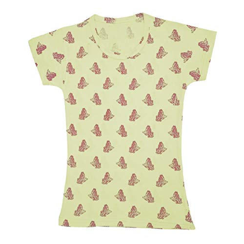 Image of indi weaves Girls Half Sleeve Cotton Printed T-Shirts Pack of 4