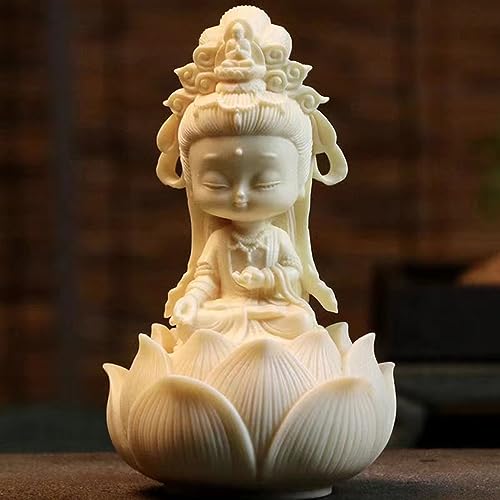 Amazon.co.jp: ミニ仏像 観音像 可愛い観音菩薩 象牙椰子 仏壇 蓮華型 Amazon.co.jp: ミニ仏像 観音像 可愛い観音菩薩 象牙椰子 仏壇 蓮華型
