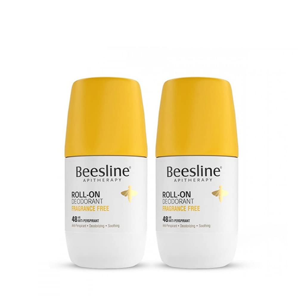 Beesline Roll On Deodorant Fragrance Free 2x50ML (1+1 Free)