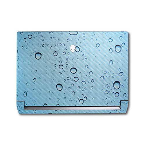 Image of MightySkins Carbon Fiber Skin Compatible with Alienware M17 R5 (2022) Full Wrap Kit - Rainy Day | Protective, Durable Textured Carbon Fiber Finish | Easy to Apply & Change Styles | Made in The USA