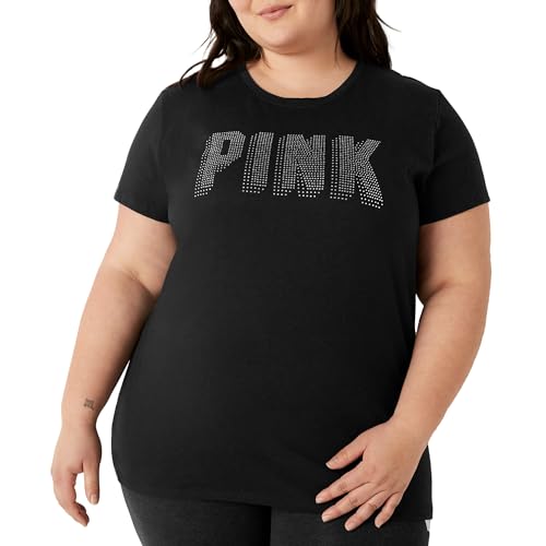 Victoria's Secret Women's Short Sleeve T-Shirt, Women T Shirt, Logo Bling, S - image 1