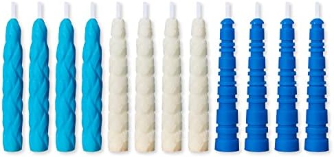 Papyrus Birthday Candles, Aqua (12-Count)