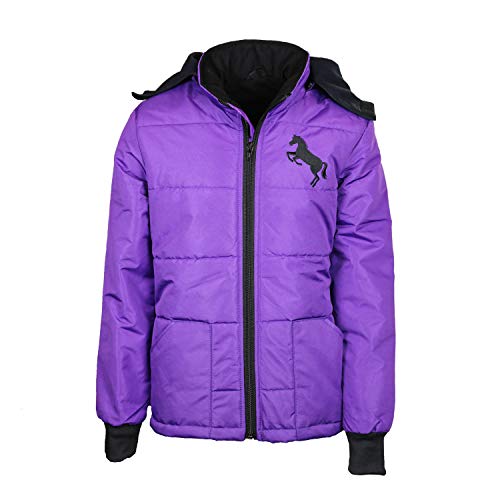 MS-Trachten Giacca da equitazione invernale per bambini Pia foderata viola, Lilla, 134 cm-140 cm