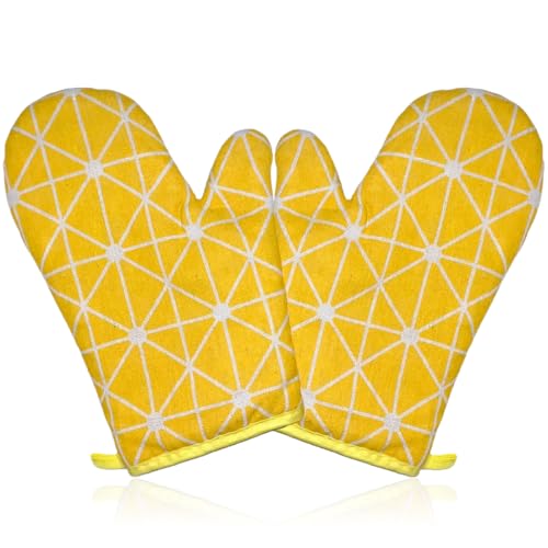 EYVRPAU Guantes para horno Guantes para horno de silicona antideslizantes y resistentes al calor Guantes para horno de silicona antideslizantes y estampados para cocinar, asar y gratinar (300°C)