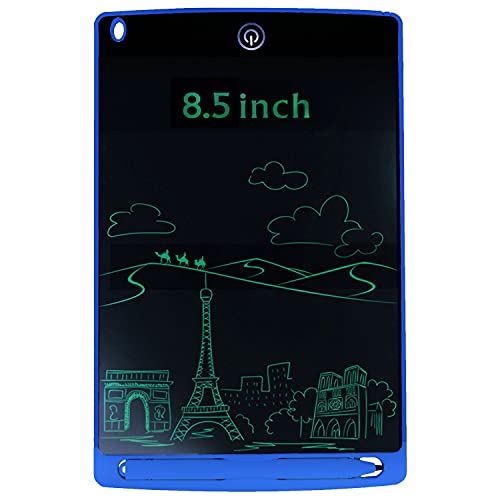 Image of LCD Writing Pad Tablet 8.5 Inch for Drawing with Stylus Pen | Digital Notepad Tab | Electronic Ewriter Teaching Educational Toys Gift for Kids Adults at Home School and Office | Colour : Blue