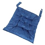 VALICLUD 2 Piezas Cojines para Silla con Lazos de Unidades Asiento Acolchado de Terciopelo con Cojín para Comedor Oficina y Hogar