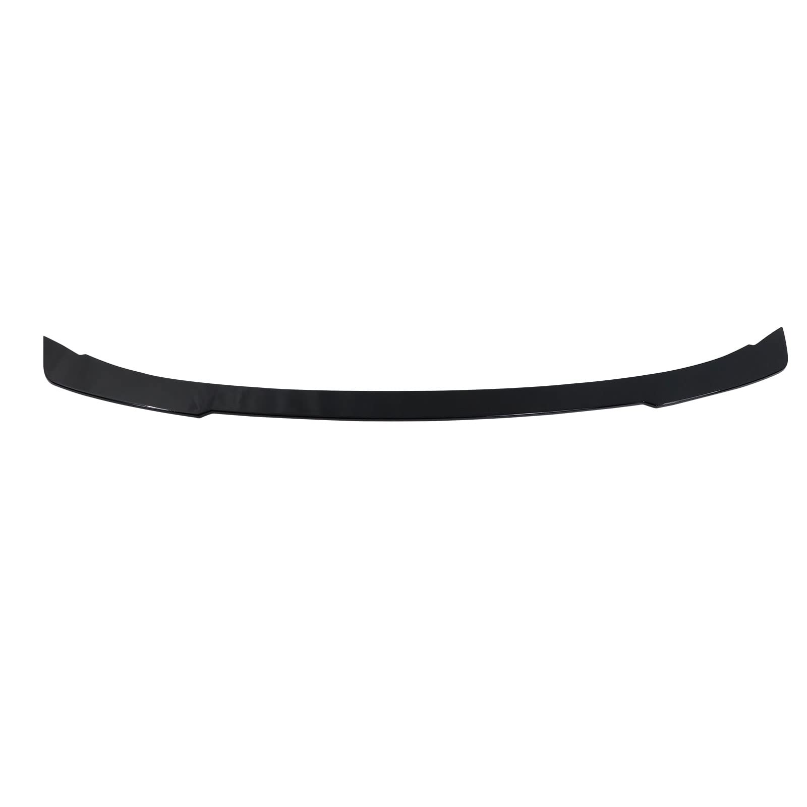 IKON MOTORSPORTS, Trunk Spoiler Compatible with 2021-2025 Ford Mustang Mach-E, Painted #G1 Shadow Black/Absolute Black ABS Plastic R Style Rear Hatch Back Deck Lip Mid Wing, 2022