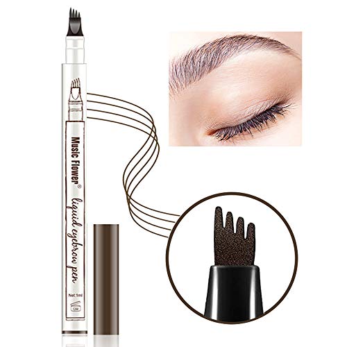 Eyebrow Tattoo Pen, Microblading Eyebrow Pencil with Four Tips