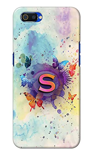 Image of PRINTFIDAA� Printed Hard Back Cover Case for Realme C2 | Oppo A1K Back Cover (Alphabet S) -2808