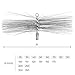 HOLZBRINK Cepillo deshollinador para limpieza de calderas y chimeneas, Erizo deshollinador, M12,...